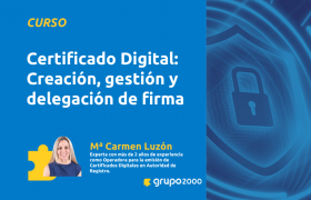 Curso Certificado Digital Creación Gestión Y Delegacion De Firma Grupo2000