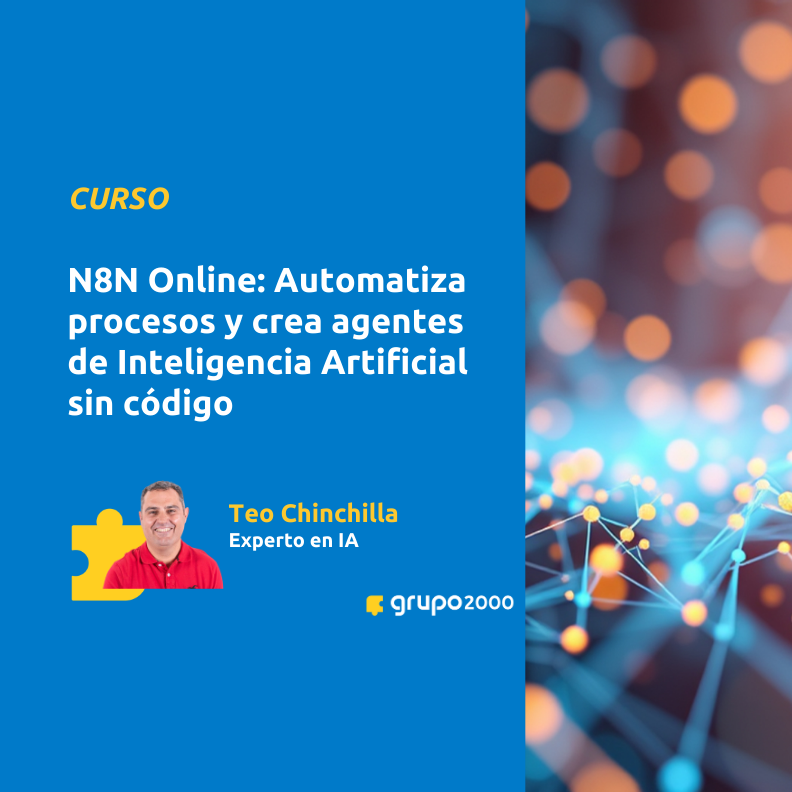 Curso N8n Online Automatiza Procesos Y Crea Agentes De Inteligencia Artificial Sin Código Grupo2000