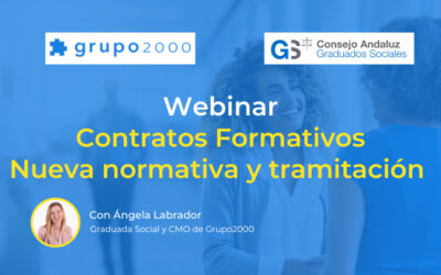 Webinar Contratos Formativos organizado con el Consejo Andaluz de Graduados Sociales
