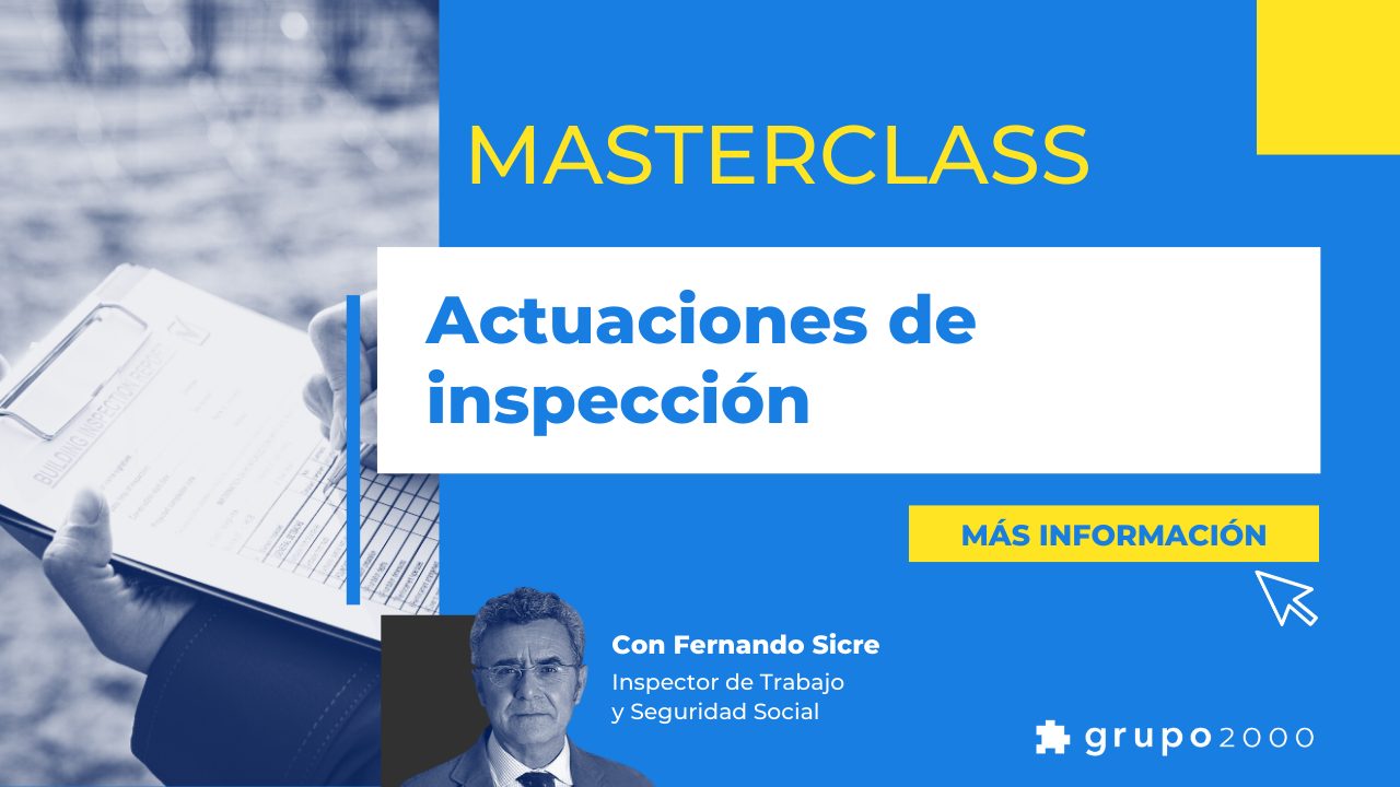 Masterclass Actuaciones de Inspección