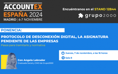 Grupo2000 estará en Accountex. Consigue tu entrada gratis aquí