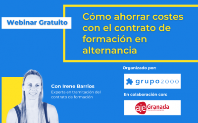 Webinar Cómo ahorrar costes con el contrato de formación en colaboración con AJE