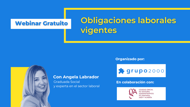 Webinar Obligaciones laborales vigentes junto al Colegio de Gestores Administrativos de Granada